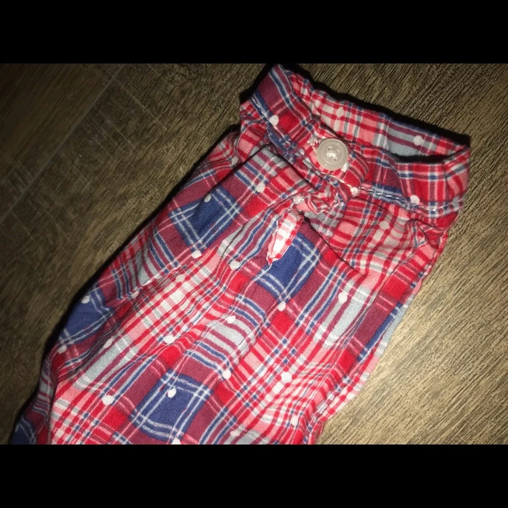 NWOT 5/$25 Osh Kosh Plaid Long Sleeve | Red White & Blue | Preppy Prep Classic